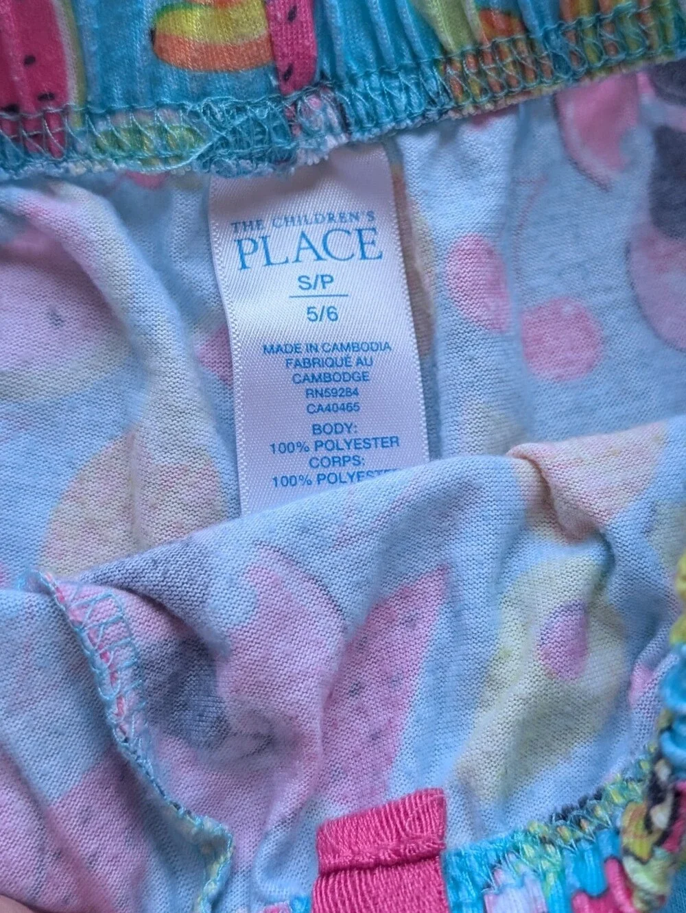 Children's Place Bundle Of Two Girls Pajama Shorts Size S (5-6)